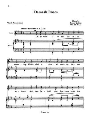 Quilter: Seven Elizabethan Lyrics, Op. 12 (High Voice, English)