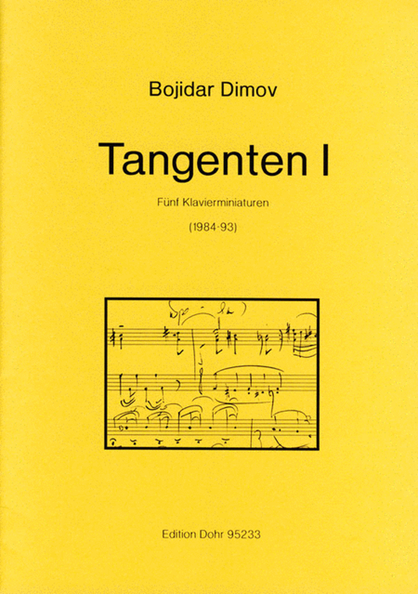 Tangenten I (1984-93) -Fünf Klavierminiaturen-
