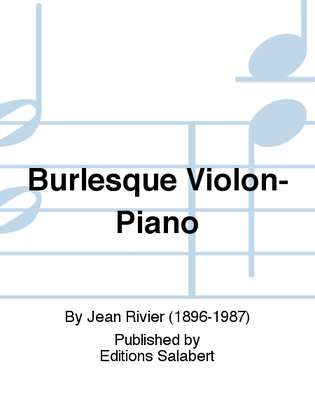 Book cover for Burlesque Violon-Piano