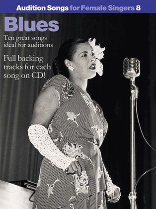 Book cover for Audition Songs Female 8 Blues Book/CD (Piano / Vocal / Guitar)