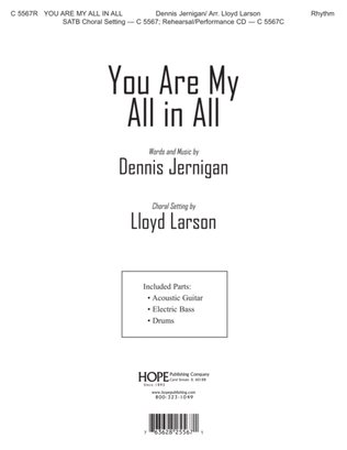 Book cover for You Are My All in All