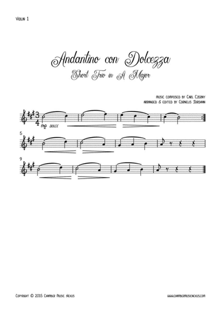 Andantino Con Dolcezza, an easy violin trio
