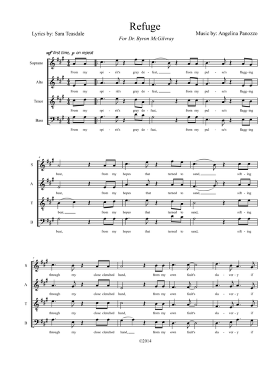 Refuge for SATB choir