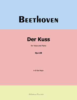 Book cover for Der Kuss, by Beethoven, in B flat Major