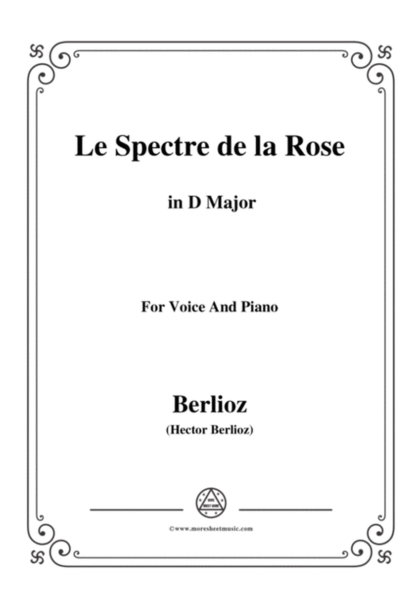 Berlioz-Le Spectre de la Rose in D Major，for voice and piano image number null