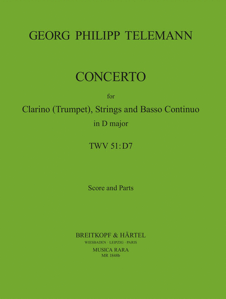 Concerto in D major TWV 51:D7