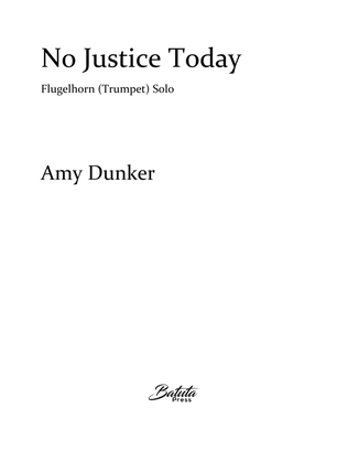Book cover for No Justice Today