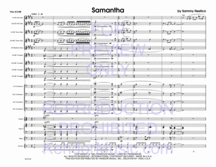 Samantha (Full Score)