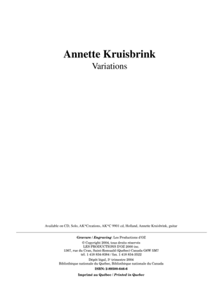 Book cover for Variations