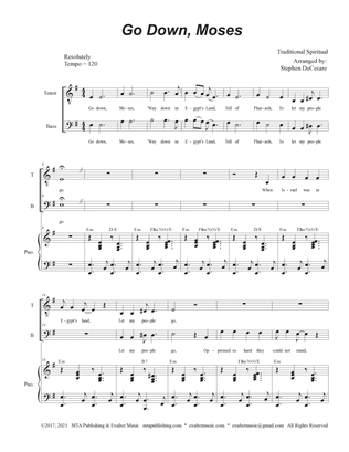 Go Down, Moses (2-part choir (TB)