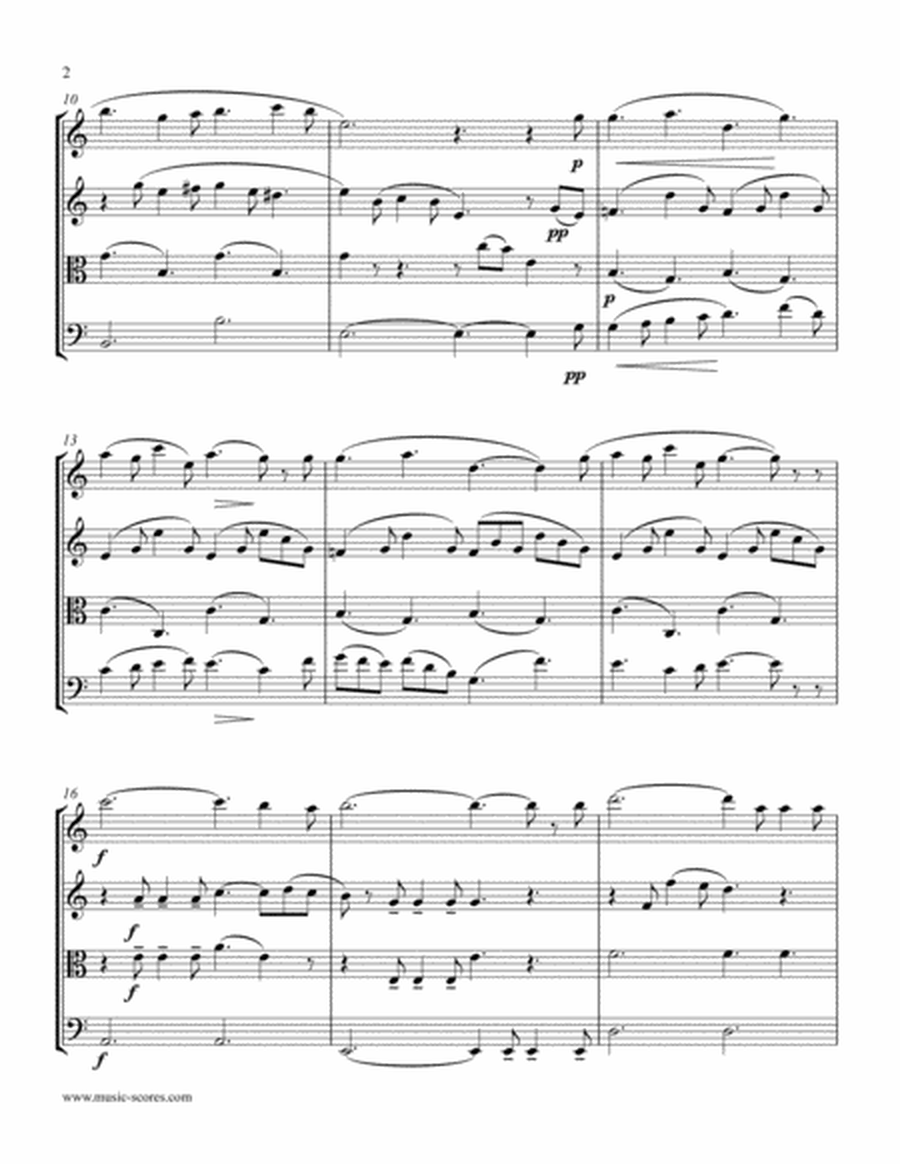 Cantique de Noel; O Holy Night - String Quartet image number null