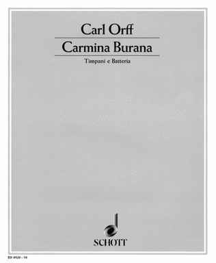 Book cover for Carmina Burana