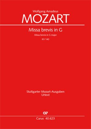 Book cover for Missa brevis in G major