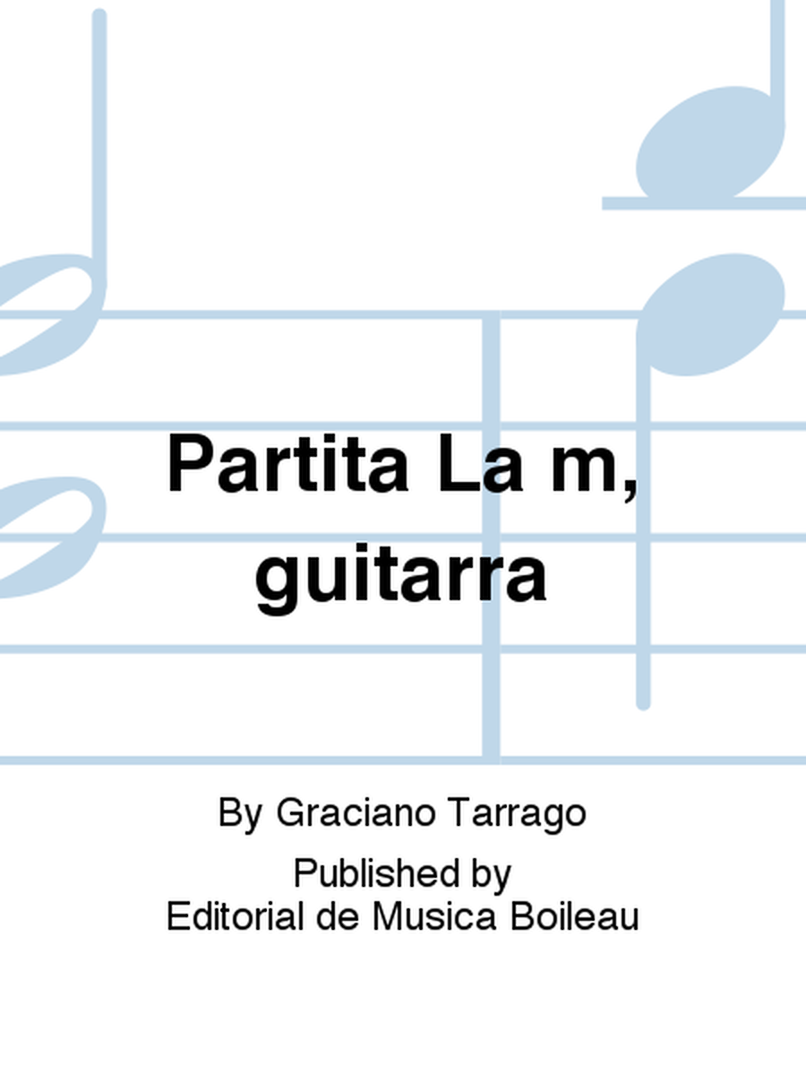 Partita La m, guitarra