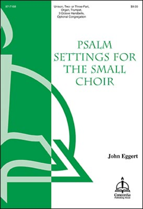 Book cover for Psalm Settings for the Small Choir