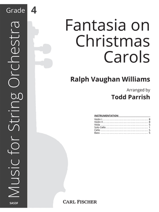 Book cover for Fantasia on Christmas Carols