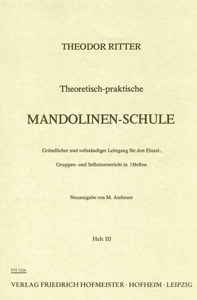 Book cover for Theoretisch-Praktische Mandolinen-Schule, Heft 3