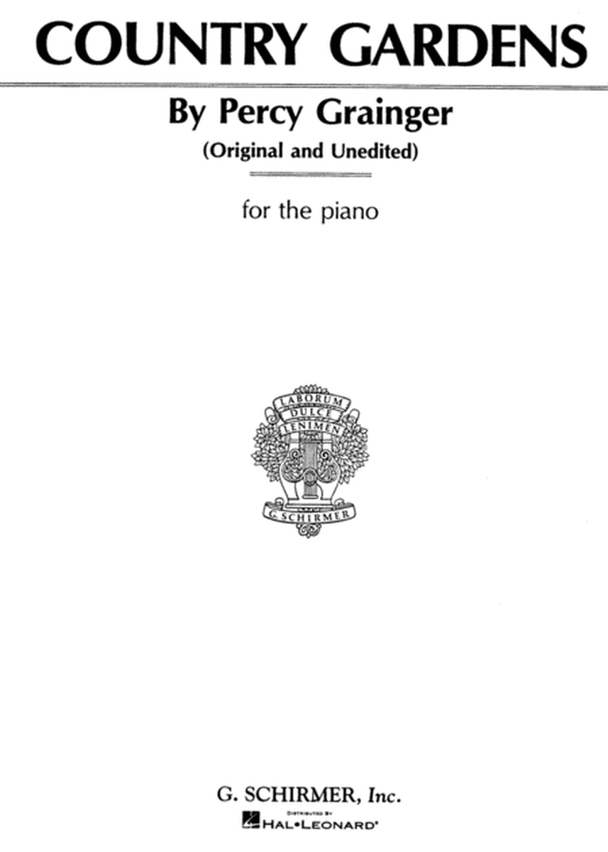 Country Gardens by Percy Aldridge Grainger Piano Solo - Sheet Music