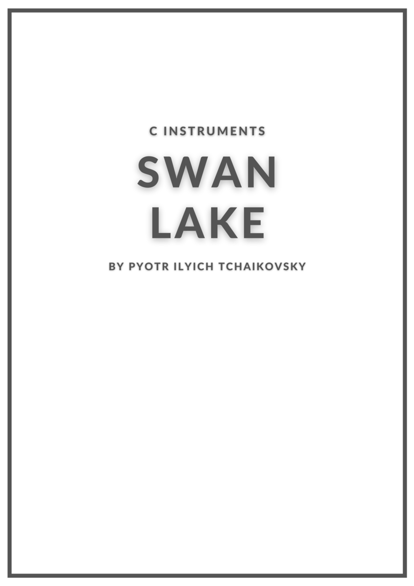 Swan Lake oboe sheet music image number null