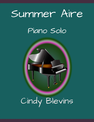 Book cover for Summer Aire, original Piano Solo