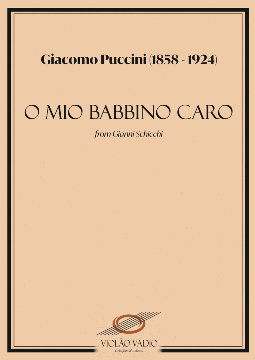 O Mio Babbino Caro (Puccini) Violin with chords image number null