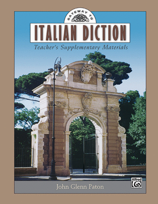 Book cover for Gateway to Italian Diction