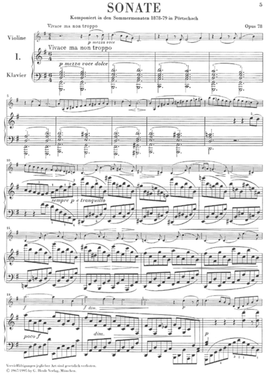 Sonatas for Piano and Violin