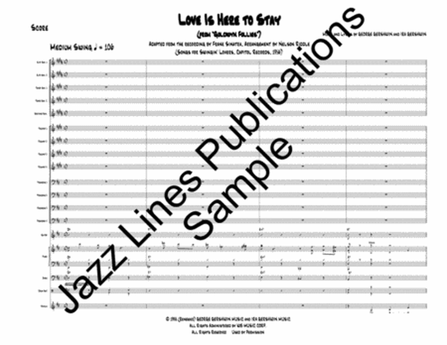 Our Love Is Here To Stay by Frank Sinatra Big Band - Sheet Music