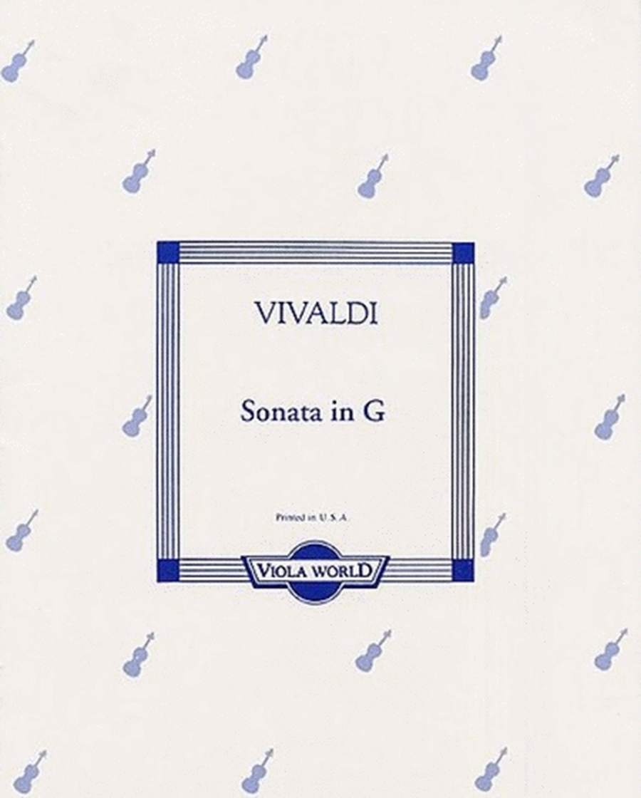 Vivaldi - Sonata G Rv10 Viola/Piano