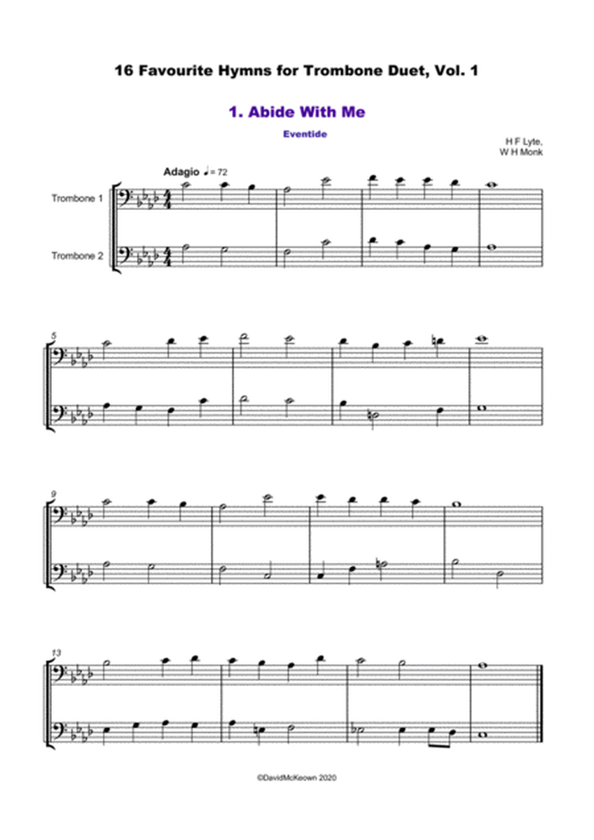 16 Favourite Hymns Vol.1 for Trombone Duet