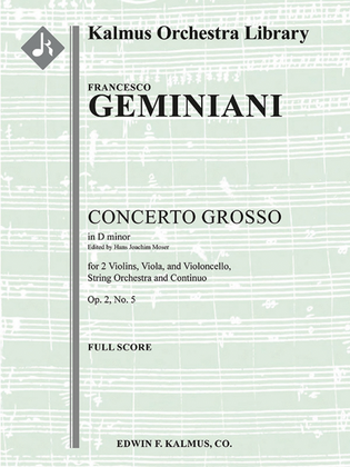 Concerto Grosso in D minor, Op. 2, No. 5