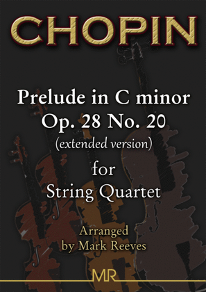 Book cover for Chopin - Prelude in C minor for String Quartet
