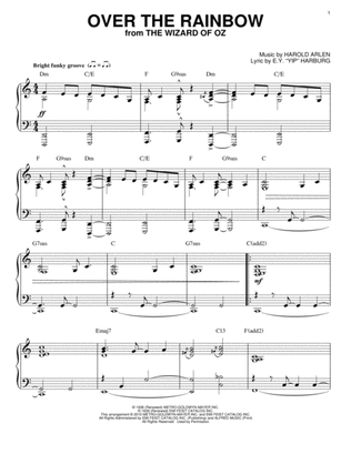 Book cover for Over The Rainbow [Jazz version] (arr. Brent Edstrom)