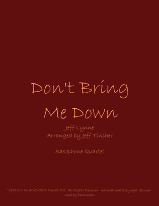 Book cover for Don't Bring Me Down