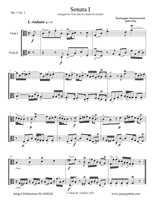 Sammartini: Sonata Op.1 No.1 for Viola Duo