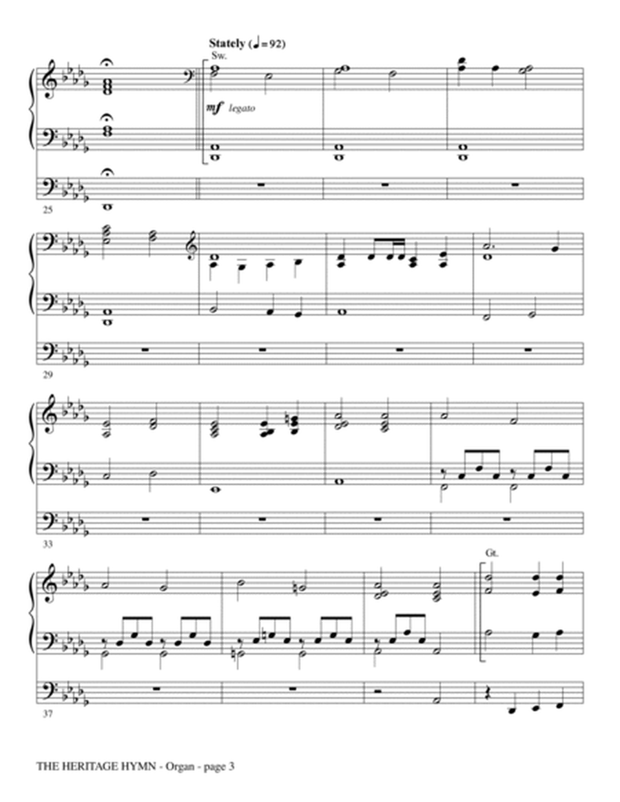 The Heritage Hymn (arr. Heather Sorenson) - Organ
