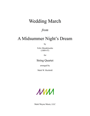 Book cover for Wedding March from A Midsummer Night's Dream