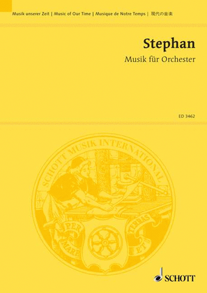 Book cover for Stephan Music For Orchestra Stp