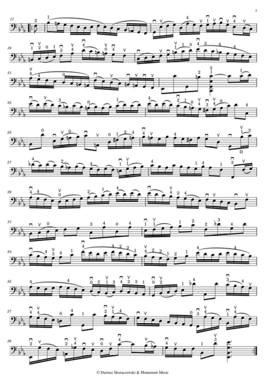 Bach - Suite No. 4 for Cello Solo in E flat Major, BWV 1010 image number null