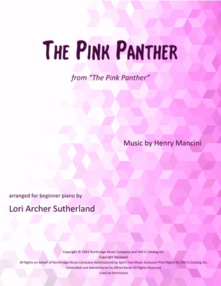 Book cover for The Pink Panther