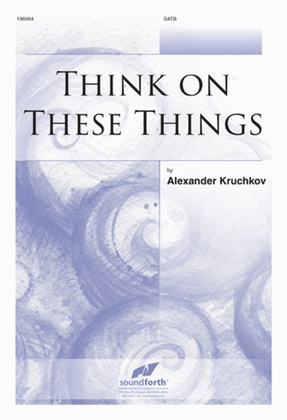 Book cover for Think on These Things