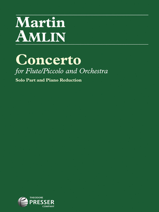 Book cover for Concerto for Flute/Piccolo and Orchestra