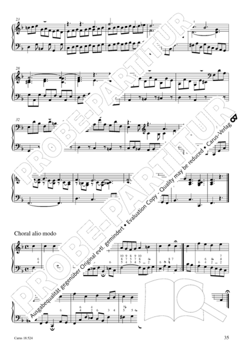 Chorale arrangements. First part of the Clavier-Ubung