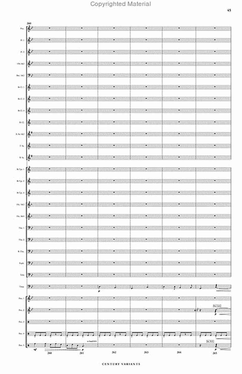 Century Variants by David Gillingham Concert Band - Sheet Music