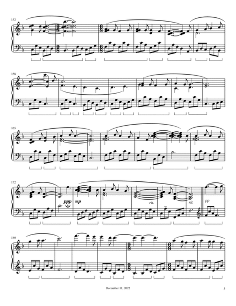 Piano Sonata 4, Winter, based on the tune: In Dulci Jubilo