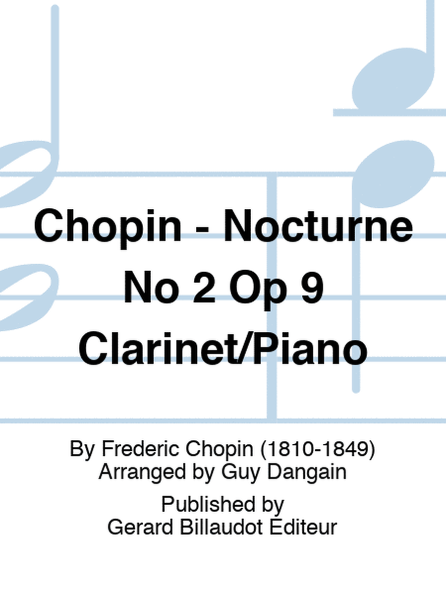 Chopin - Nocturne No 2 Op 9 Clarinet/Piano