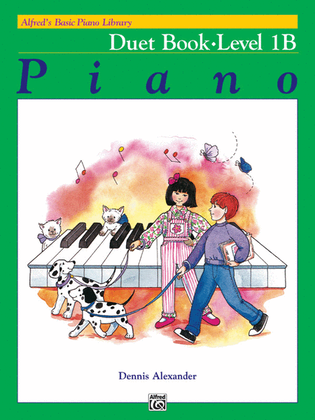 Book cover for Alfred's Basic Piano Course Duet Book, Level 1B