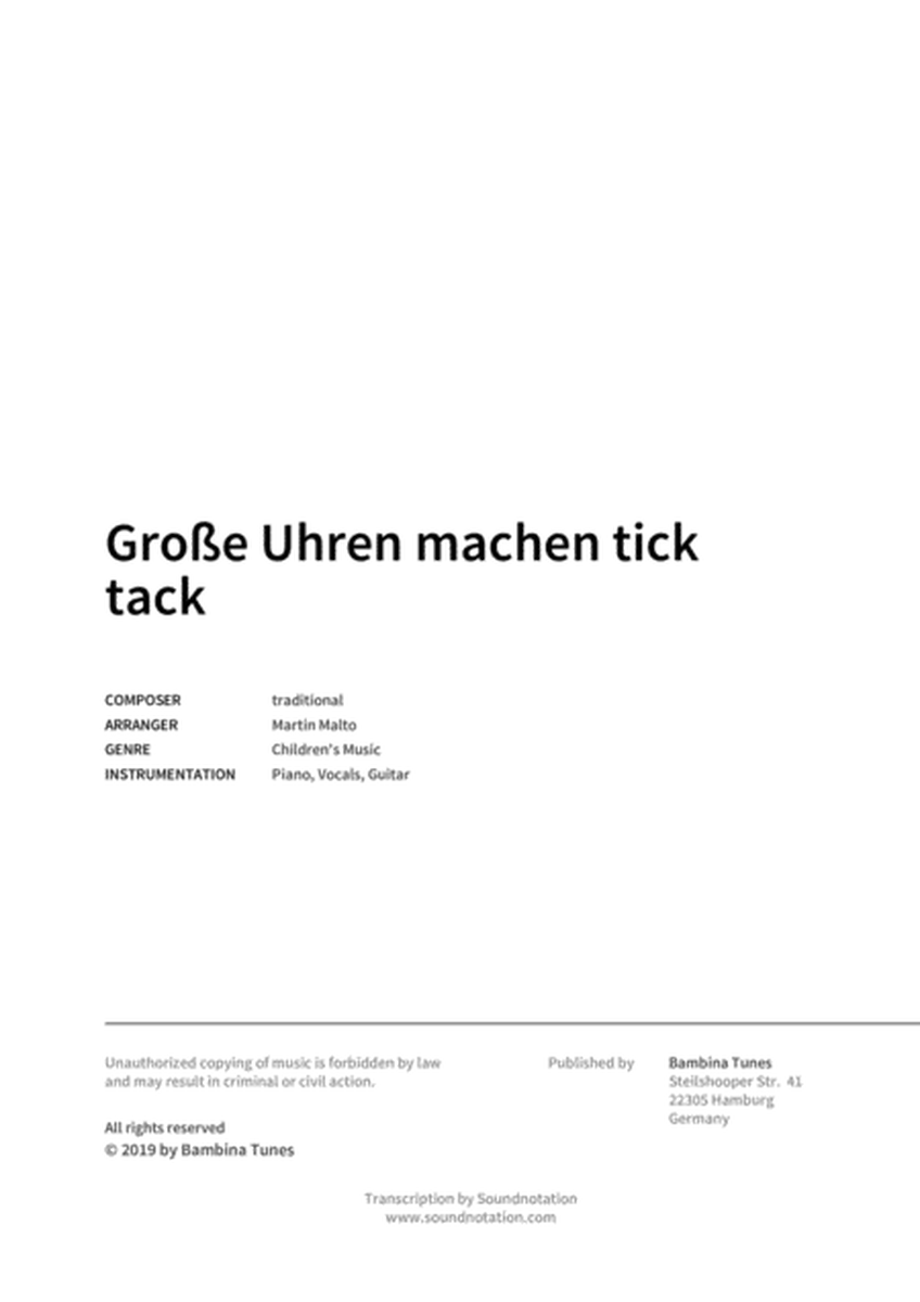 Grosse Uhren machen tick tack image number null