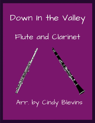 Book cover for Down In The Valley, Flute and Clarinet
