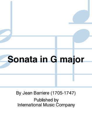 Book cover for Sonata In G Major